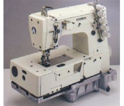 A basic flatbed machine with top & bottom coverstitch